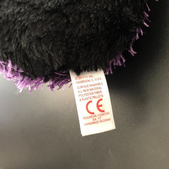 Ty Beanie Boo "Creepy" the Purple Spider Plush 7" Stuffed Tarantula Halloween - Picture 8 of 8